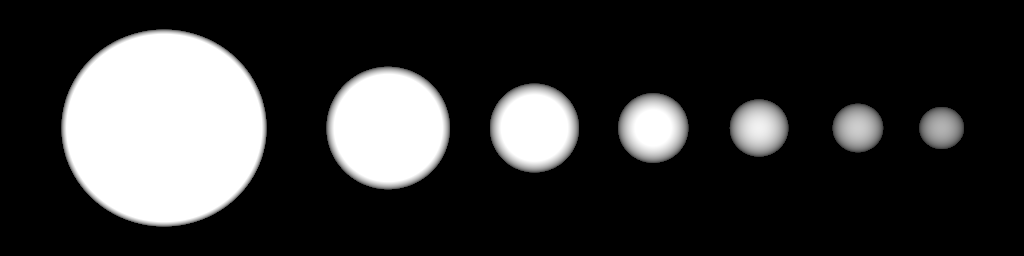 linear light attenuation